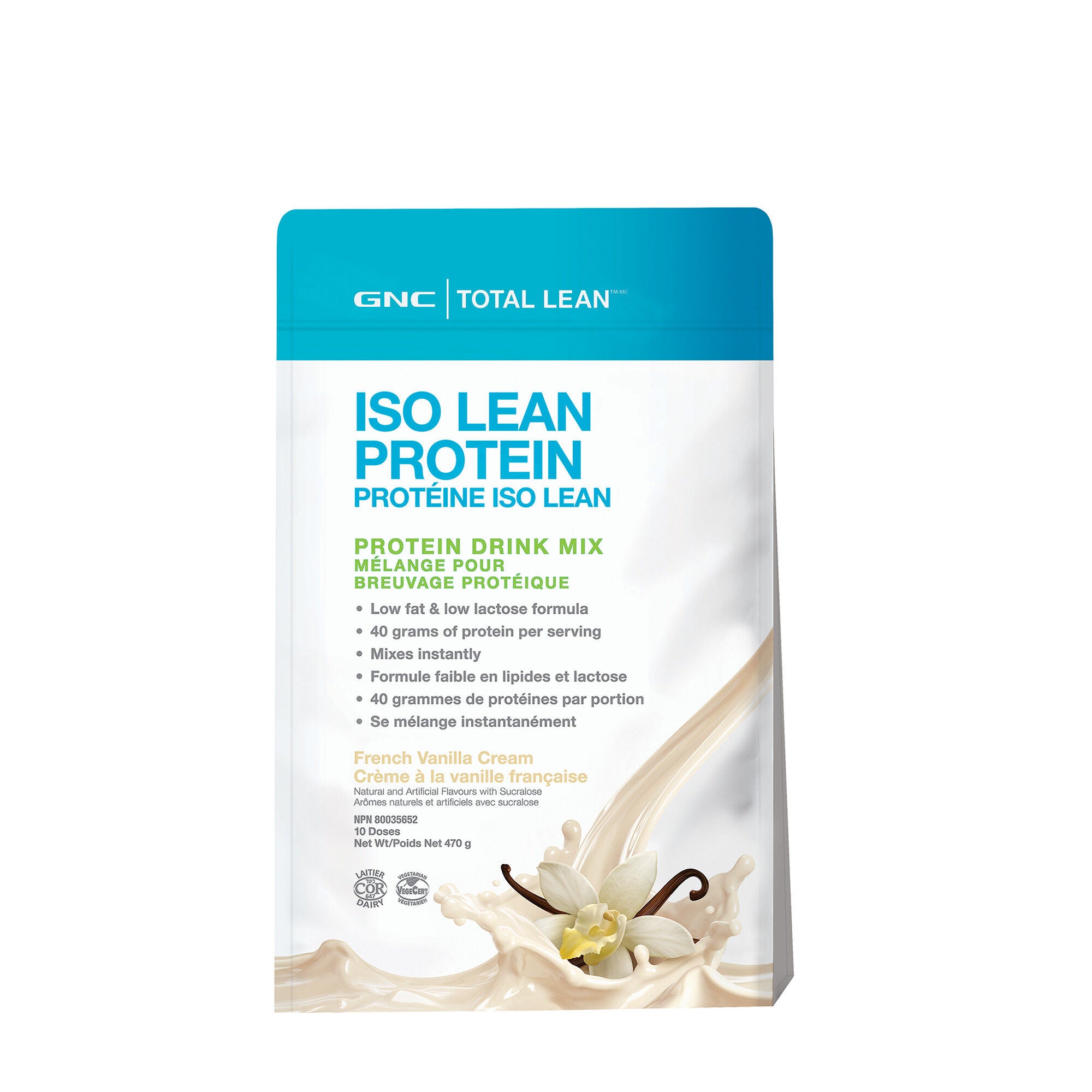 Prot&eacute;ine Iso Lean French Vanilla Cream | GNC